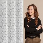 Eurofirany, zasłona gotowa, Jasmin, 140-250 cm, biały