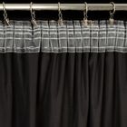 Eurofirany, zasłona gotowa, Raja, na taśmie, 140-270 cm, czarny