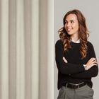 Eurofirany, zasłona gotowa, Vani, 140-250 cm, jasnobeżowy