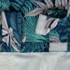 Eurofirany, zasłona zaciemniająca gotowa, Garden, na szelkach, 155-220 cm, turkusowy