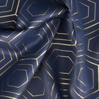 Eurofirany, zasłona zaciemniająca gotowa, Kaja, 135-250 cm, granatowy