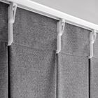 Eurofirany, zasłona zaciemniająca gotowa, Nelisa, 210-270 cm, grafitowy