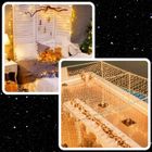 Extralink, lampki choinkowe, świąteczne, 10,5m, 100 LED, ciepłe, białe, na baterie