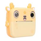 Extralink, zestaw: Jelonek, drukarka termiczna z aparatem, żółta + papier termiczny, 3 szt.