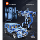 Forange, Engine-Morph, samochód 2w1, klocki konstrukcyjne, 968 elementów