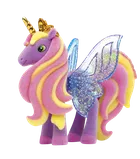 Galupy, Skrzydlate Jednorożce, brokatowa figurka z kryształkiem Swarovskiego, 1 szt.
