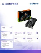 Gigabyte, GeForce RTX 5060 Ti WINDFORCE 8G 128BIT GDDR7, karta graficzna, HDMI/3DP