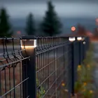 GreenBlue, lampa solarna LED na słupek, daszek kopertowy, 80-80 mm, 3200K GB127 WW