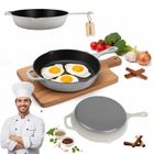 Hage, emaliowana patelnia, żeliwna, szara, 26 cm