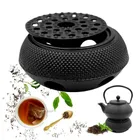 Hage, zestaw dzbanek żeliwny, z filiżankami i podgrzewaczem, czarny, 4-60 ml, 900 ml