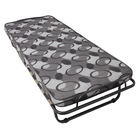 HaloFuture, łóżko gościnne, turystyczne, składane z materacem i kółkami, szary, 80-190 cm