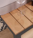 Hedo, narożnik ogrodowy na taras ze stolikiem i poduszkami, 6 osobowy