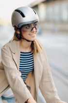 HJC, Calido Plus, kask rowerowy, rozmiar L, metaliczny czarny