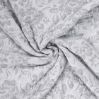 Homla, Claro, narzuta, żakardowa w kwiatowy wzór szara, 200-220 cm