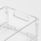 Homla, Kenta, organizer, transparentny, składany, 30,5-20,5-12 cm