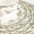 Homla, Lourry, talerz, deserowy zielony, 19 cm