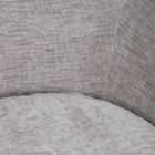 Homla, Lunaire, fotel obrotowy, welurowy, szary, 86-76-87 cm