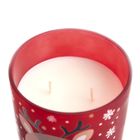 Homla, Padi, świeca zapachowa, z reniferem, czerwona, 300 g, 872230