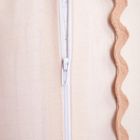 Homla, Vela, pościel, bawełniana z ozdobną lamówką beżowa, 200-220 cm