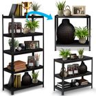 Humberg, regał metalowy magazynowy, czarny, 180-90-40 cm