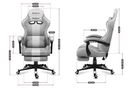 Huzaro, Force 4.7, fotel gamingowy, White Mesh