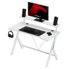 Huzaro, Hero 1.9, biurko gamingowe, białe, RGB, 120 cm