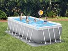 INTEX, Basen ogrodowy stelażowy 488 x 244 x 107 cm zestaw 6w1 INTEX 26792