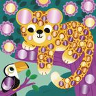 Janod, My arts & crafts, Zwierzęta, okrągłe naklejki, multizestaw kreatywny