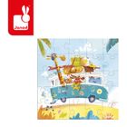 Janod, Road trip, Puzzle i kartka okolicznościowa 2w1