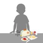 Janod, Shiny Grandma, drewniany zestaw śniadaniowy z tosterem i 12 akcesoriami