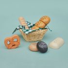 Janod, Shiny Grandma, koszyk z pieczywem z drewna