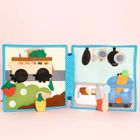 Jolly Designs. Zawody. Książeczka sensoryczno-manipulacyjna