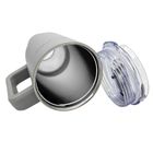 Kamille, stalowy kubek termiczny, termos, 1200 ml, z rączką i słomką