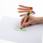 Kidea, Kredki Super Jumbo, 8 kolorów, zestaw z temperówką