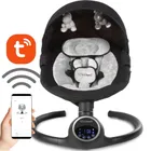 Kidwell, Reve, bujaczek, leżaczek elektryczny, 2w1, czarno-srebrny