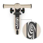 Kinderkraft, Halley 2, hulajnoga 3-kołowa, balansowa 2w1, LED, Stone White