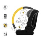 Kinderkraft, I-Comfy, fotelik samochodowy, i-Size, Dark Grey, 76-150 cm
