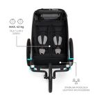 Kinderkraft, Nava, przyczepka rowerowa, wózek, hawaiian blue