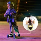 Kinderkraft, RAKET UP, hulajnoga 3-kołowa LED, 2w1, Beige