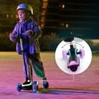 Kinderkraft, RAKET UP, hulajnoga 3-kołowa LED, 2w1, Pink