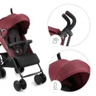 Kinderkraft, Siesta 2, wózek spacerowy, dark ruby