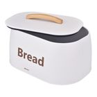 Kinghoff, chlebak, pojemnik na pieczywo, stalowy, biały, kh-1947