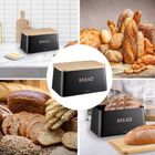 Kinghoff, chlebak z deską do krojenia, stalowy, KH-1948