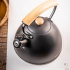 Kinghoff, czajnik z gwizdkiem, czarny mat, 2,5l, kh-1999