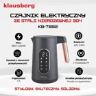 Klausberg, czajnik elektryczny LED z regulacją temperatury, 1,7l
