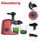 Klausberg, sokowirówka, wyciskarka wolnoobrotowa, czerwona, KB-7870