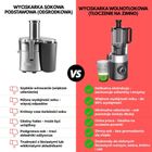 Klausberg, sokowirówka, wyciskarka wolnoobrotowa, pionowa, czarna, KB-7881