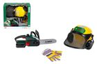 Klein, Bosch, zestaw drwala z piłą łańcuchową, kaskiem i rękawicami