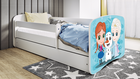 Kocot Kids, Babydreams, łóżko, białe, zimowe księżniczki, 70-140 cm