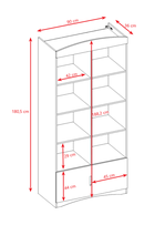 Kocot Kids, Classic, regał podwójny, biały